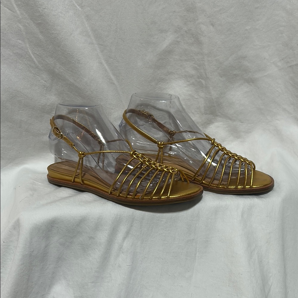 Joie Gold Strappy Sandals
